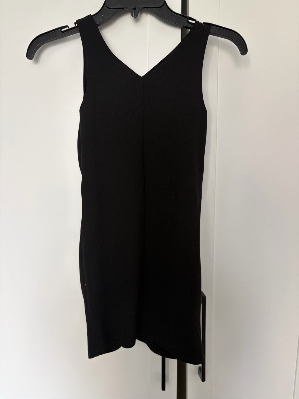 Sally Miller Black Sleeveless V-Neck Mini Dress